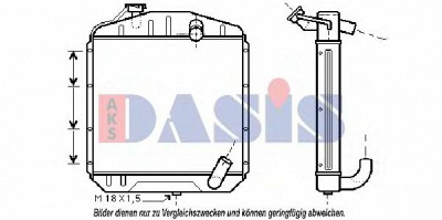 AKS DASIS 130009n -  Радиатор, охлаждение двигателя